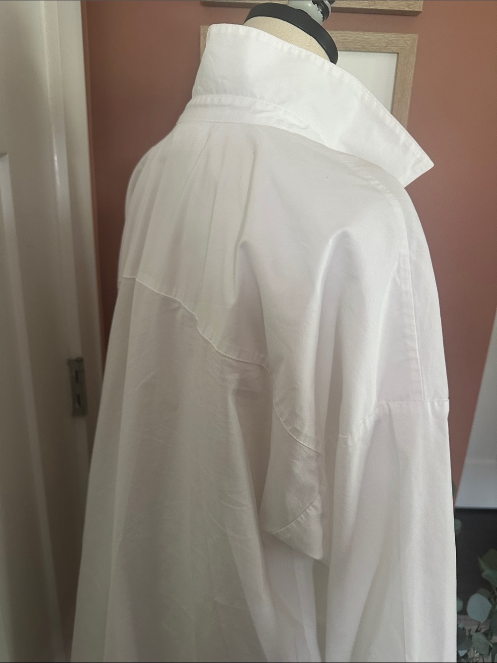 J. Jill White Shirt Collection Button-Front rolled cuffs oversized XL shirt - Picture 5 of 12